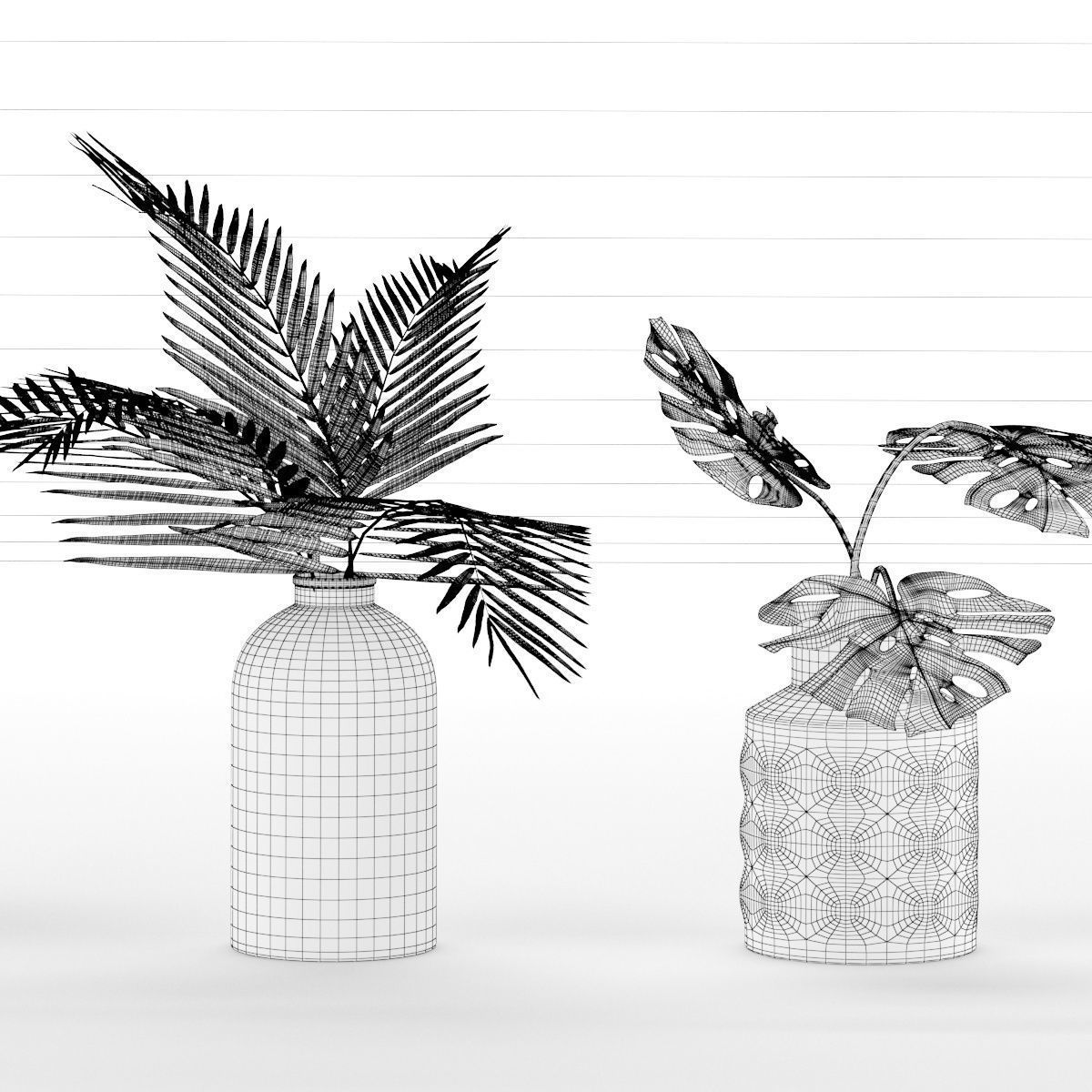 greenery composition  3D model_4