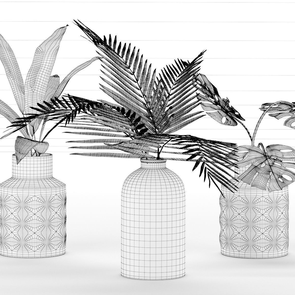 greenery composition  3D model_6