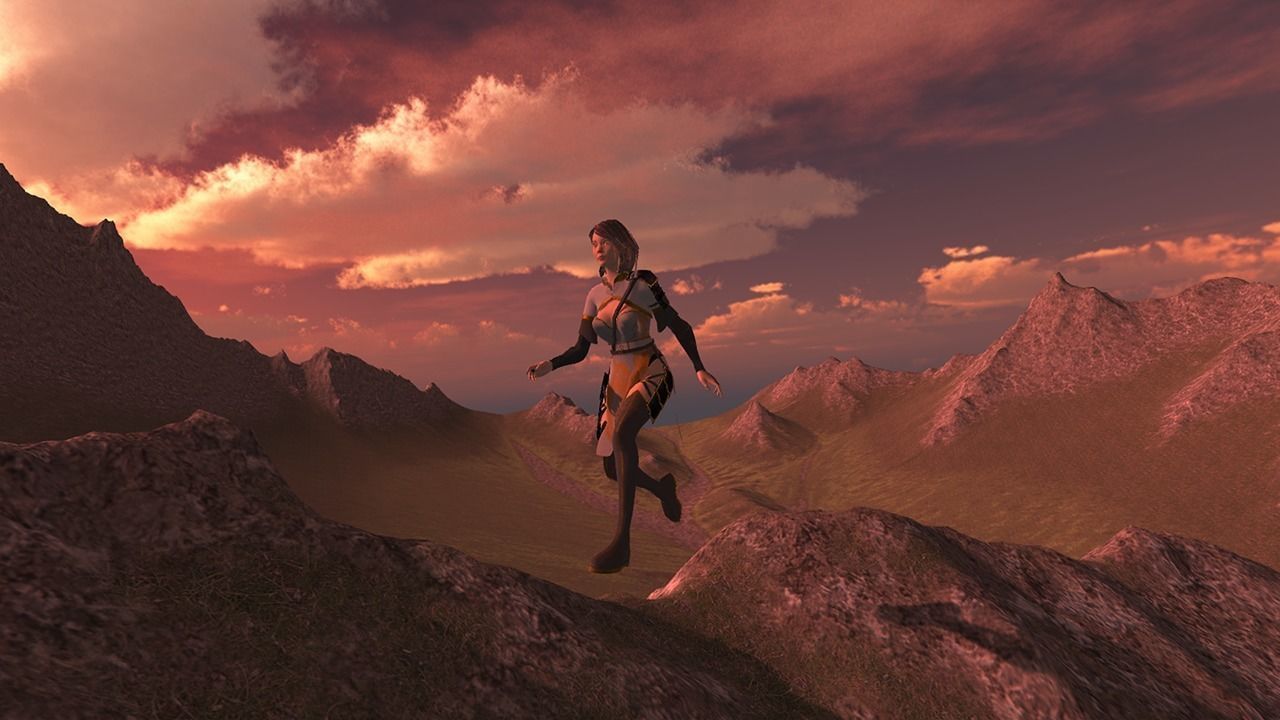 Asian woman character - game ready Low-poly 3D model_16