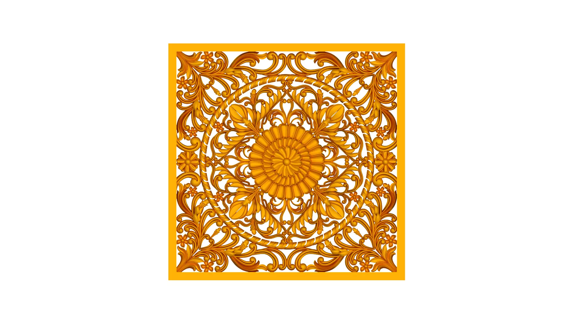 3d flower panel 3D model