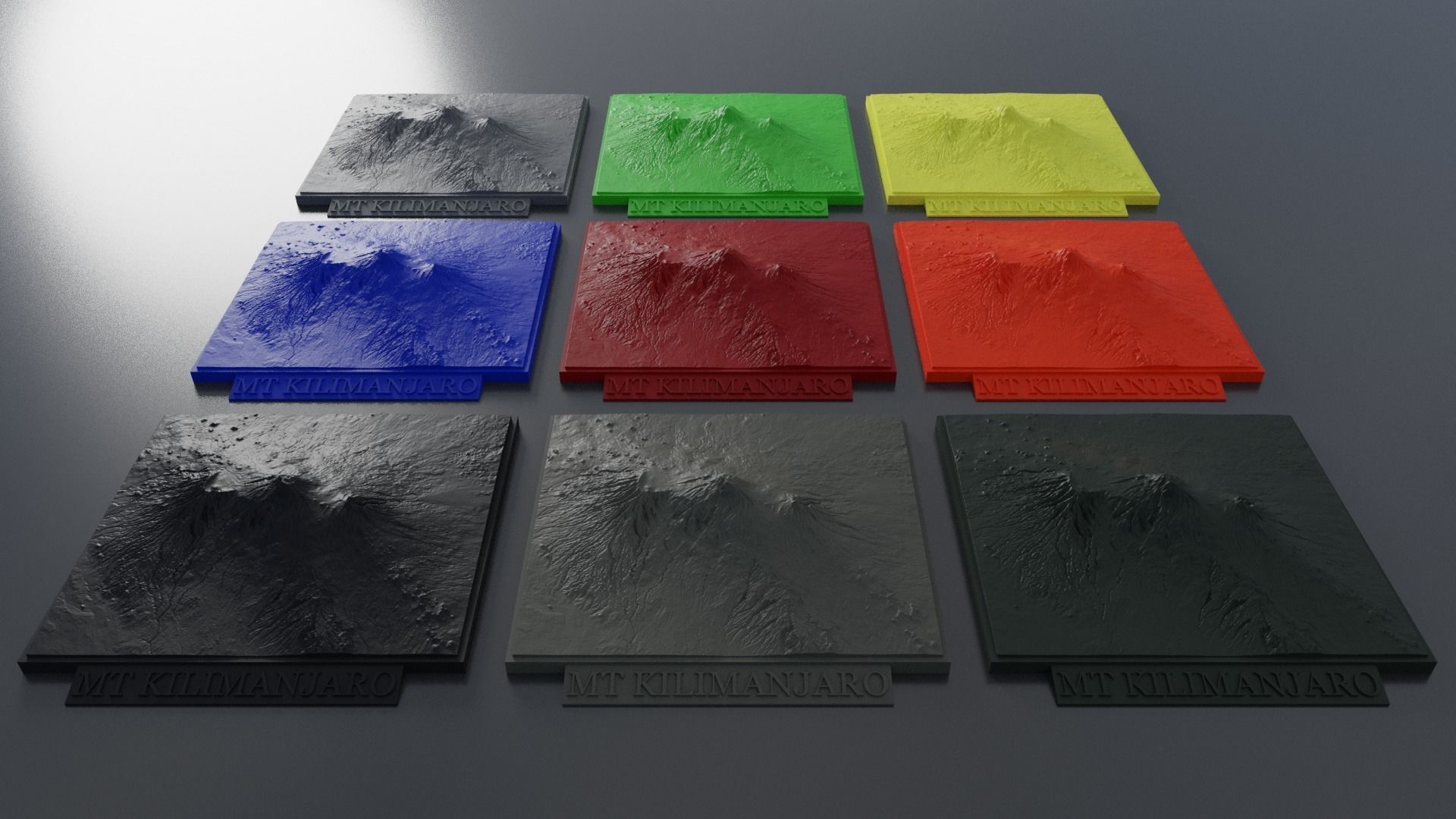Mount Kilimanjaro 3D Print 3D print model_7