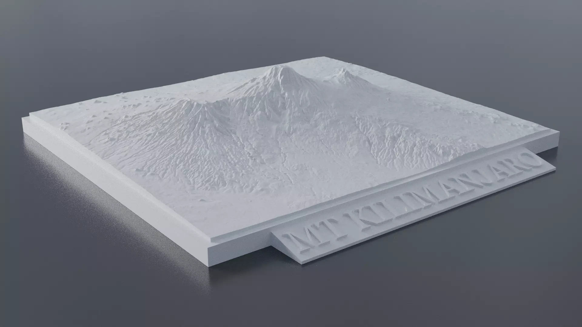 Mount Kilimanjaro 3D Print 3D print model_0