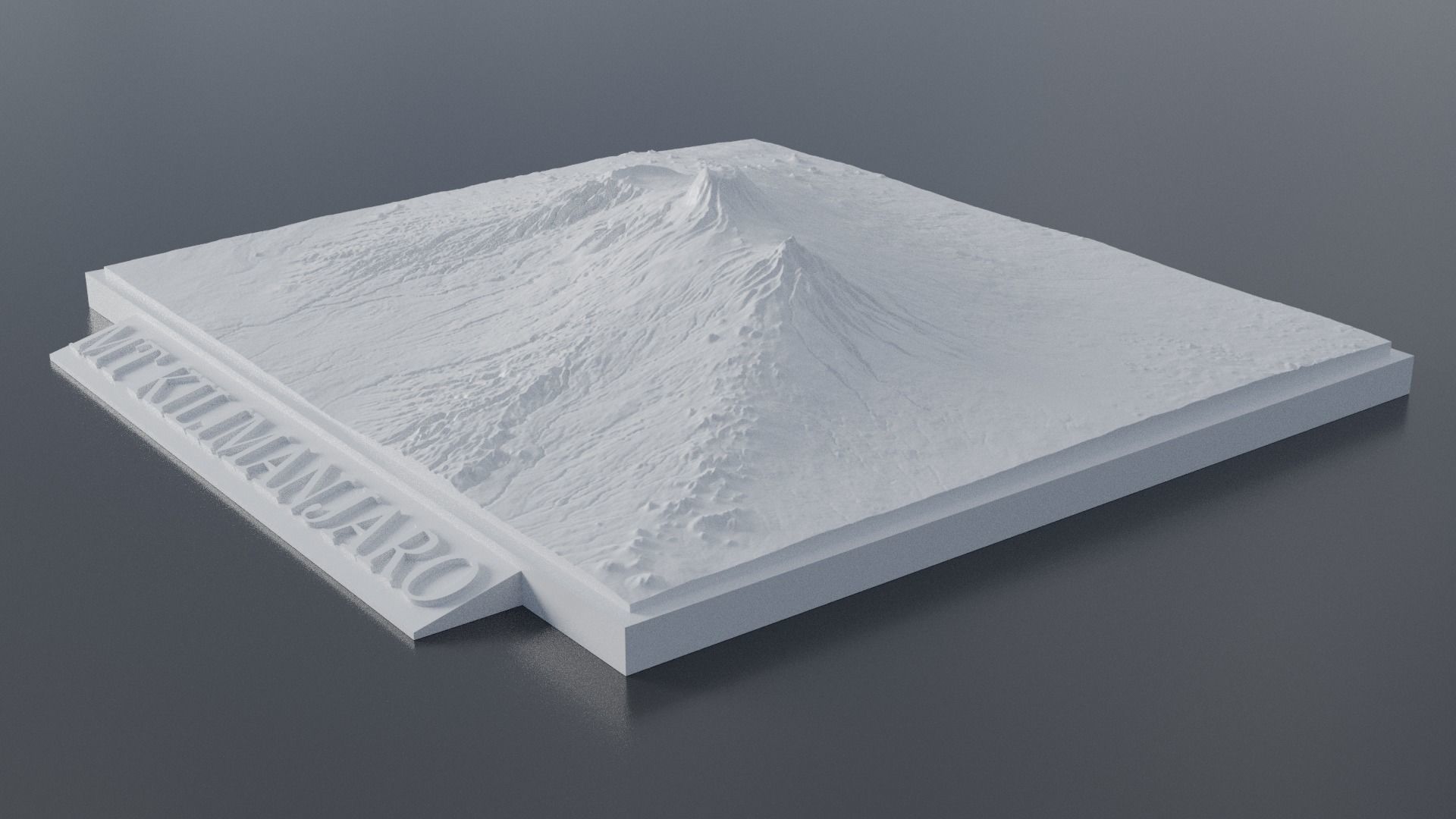 Mount Kilimanjaro 3D Print 3D print model_3