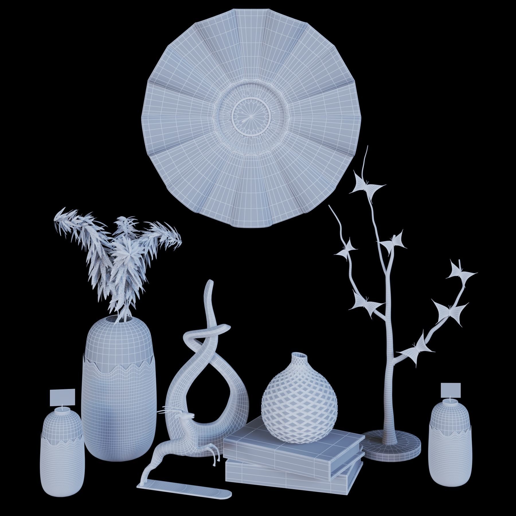 decorative set 44 3D model_3