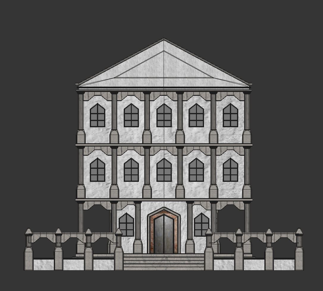 ROMAN HOUSE 3D model_12