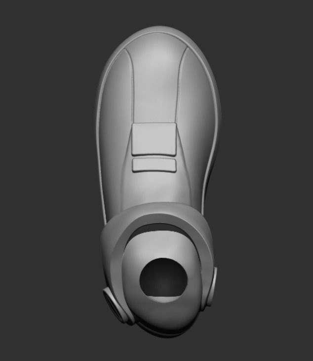 Hot Toys style Clone Trooper boot 3D print model_6