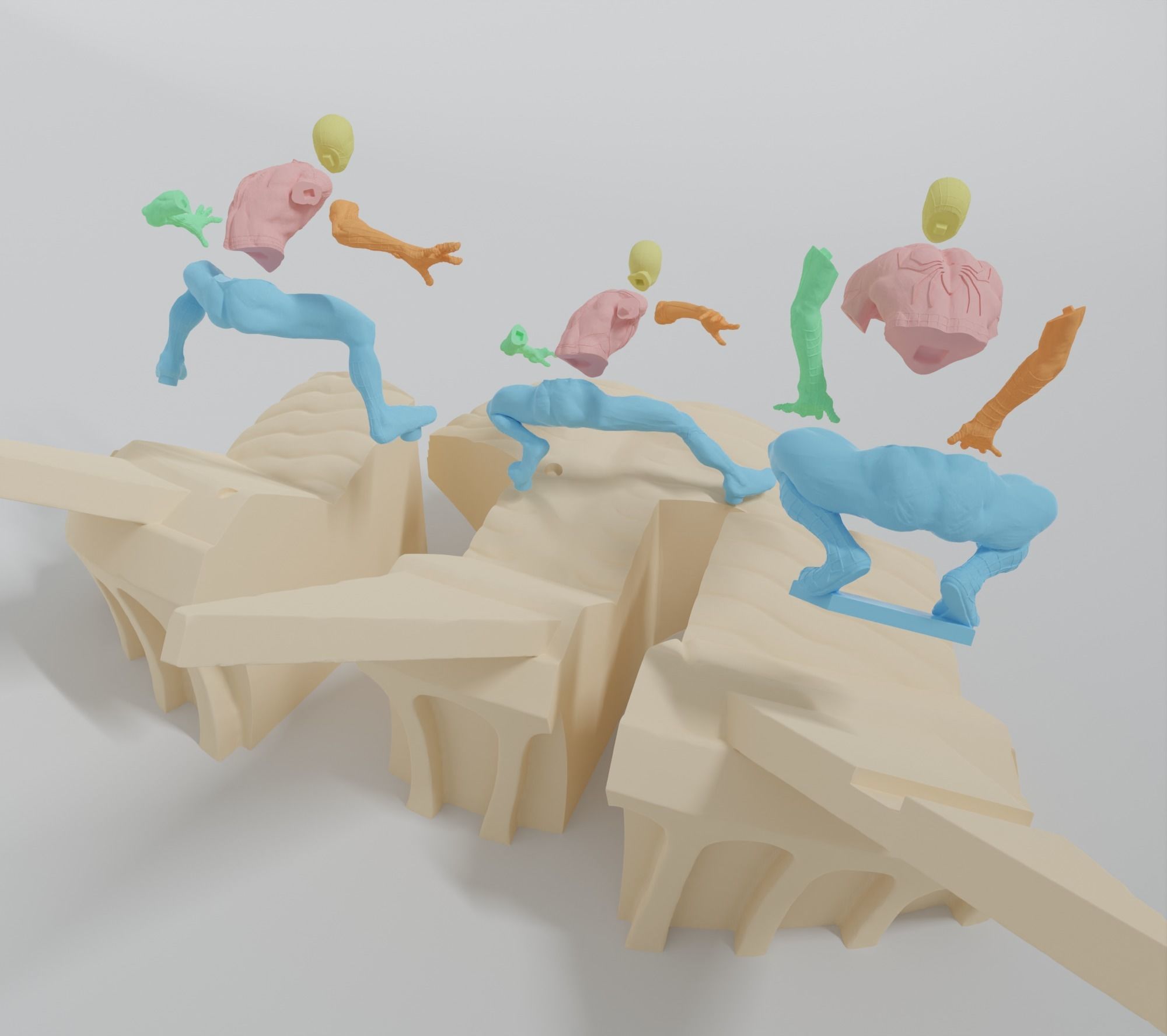 Spider-man diorama 3D print model_3
