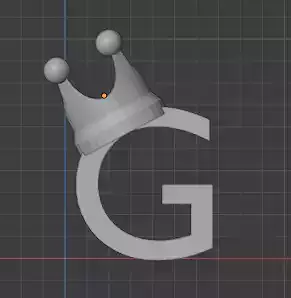 G Initial with Crown Pendant