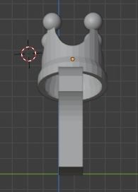 G Initial with Crown Pendant 3D print model_5