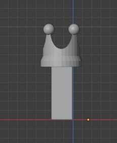 I Intial with Crown Pendant 3D print model_1