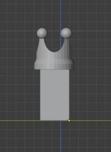 I Intial with Crown Pendant 3D print model_4