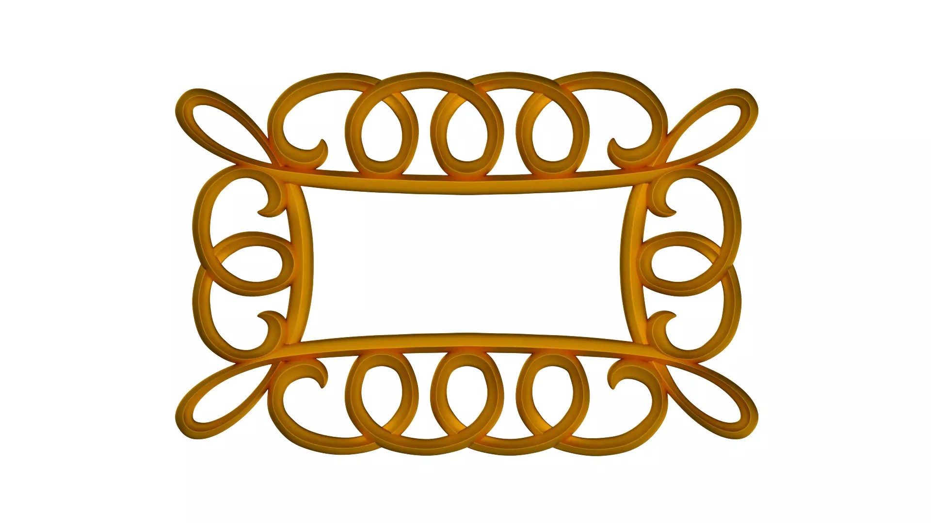 frame square with swirls Free 3D model