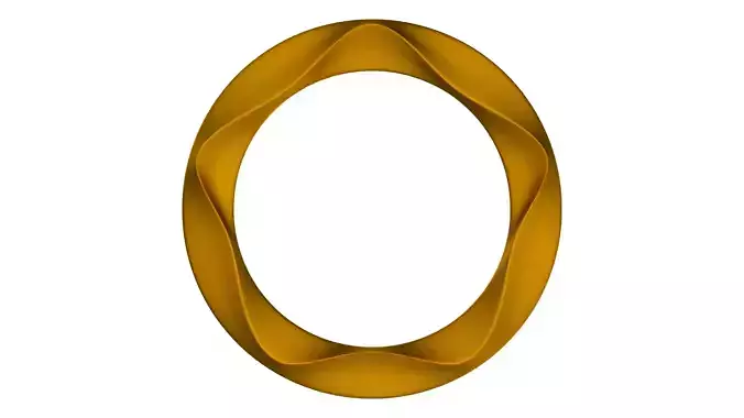frame golden letter o