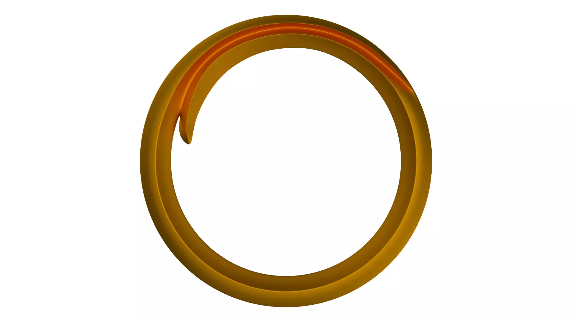 frame golden ring Free 3D model_0