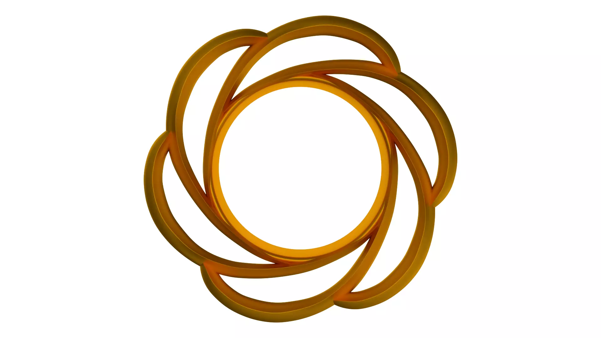 frame golden circle Free 3D model_0