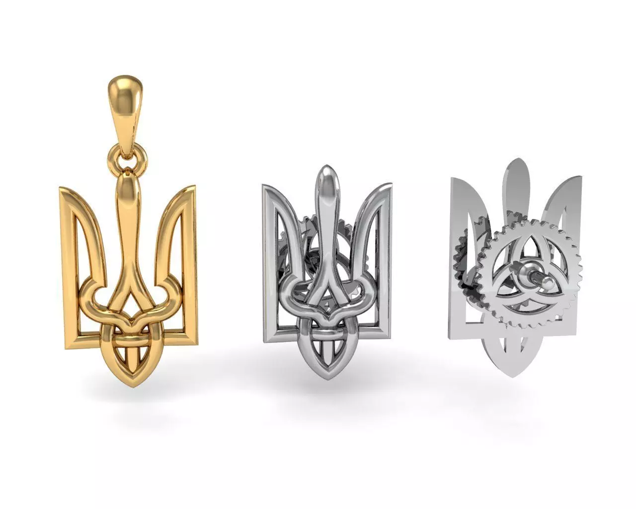 Ukrainian trident 3D print model