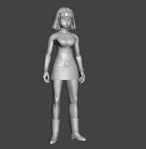 Videl Dragon Ball Super 3D Model 3D print model