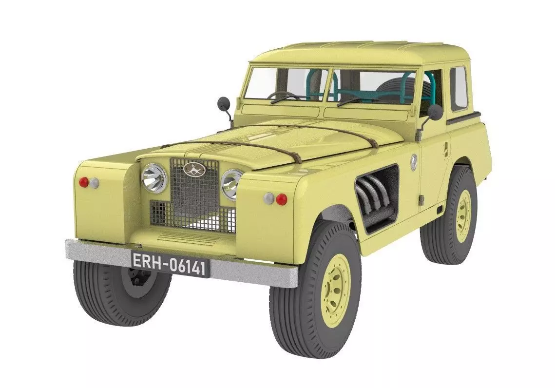 LAND ROVER BELL AURENS LONGNOSE V8 for TRX4 3D print model