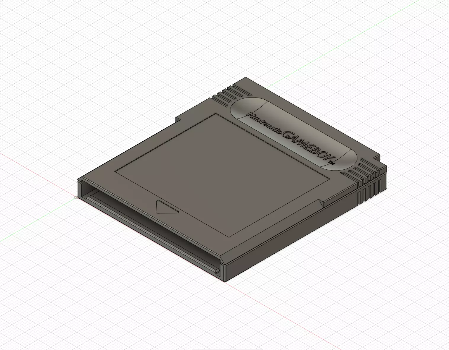 Gameboy Cartridge 3D print model_0