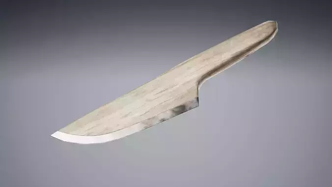 Wooden Knife 001 - White