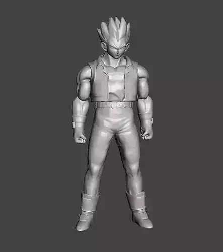Vegeta jacket outfit Dragon Ball GT 3D Model 3D print model
