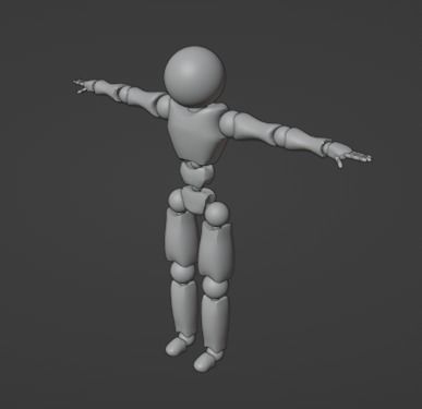 Skeletal Base Model Low-poly 3D model_7