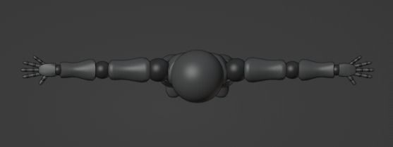 Skeletal Base Model Low-poly 3D model_9