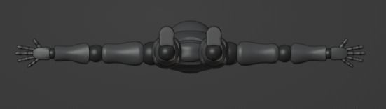 Skeletal Base Model Low-poly 3D model_5