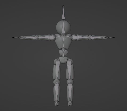Skeletal Base Model Low-poly 3D model_3