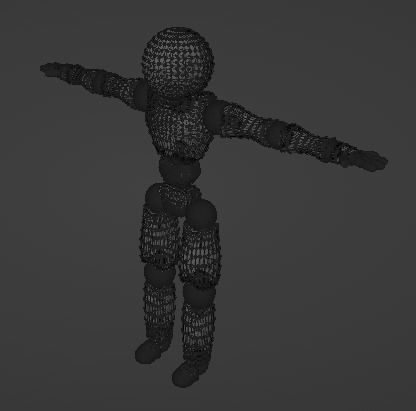 Skeletal Base Model Low-poly 3D model_10