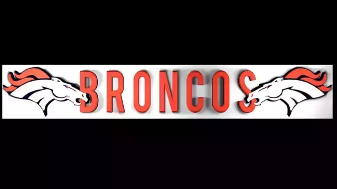 Broncos 2 banner plate