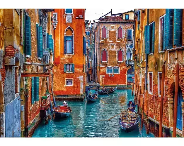 venice city street background modele Low-poly 3D model
