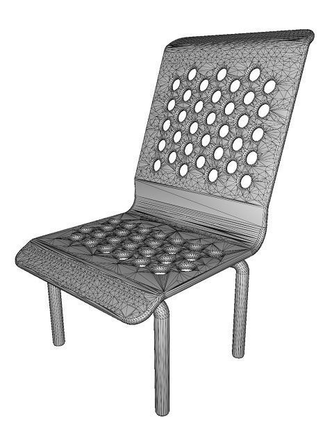 Marvelous Chair Low-poly 3D model_2