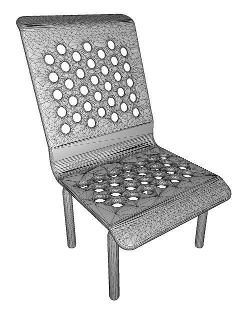 Marvelous Chair Low-poly 3D model_3