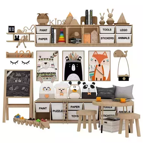 toys and furniture set