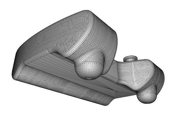 Spectacular Wireless Gamepad Low-poly 3D model_4