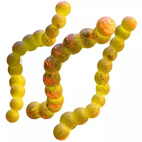 Streptococcus group of balls 3D model