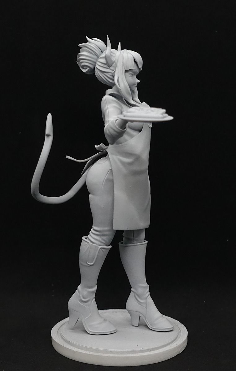 helltaker Lucifer suit apron 3D print model_9