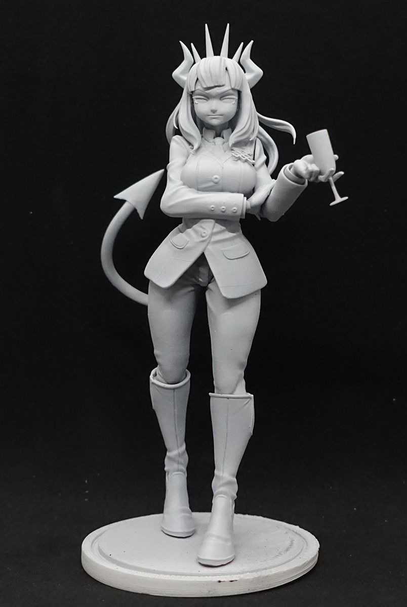 helltaker Lucifer suit apron 3D print model_2