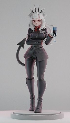 helltaker Lucifer suit apron 3D print model