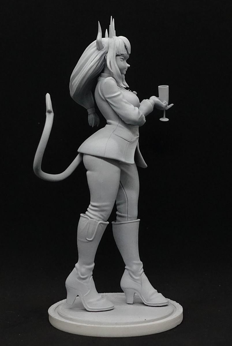 helltaker Lucifer suit apron 3D print model_8