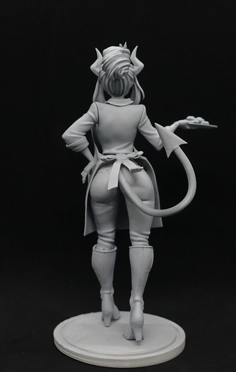 helltaker Lucifer suit apron 3D print model_7