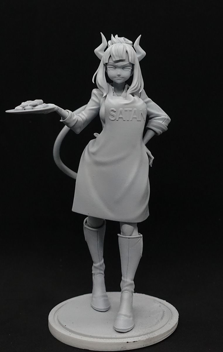 helltaker Lucifer suit apron 3D print model_3