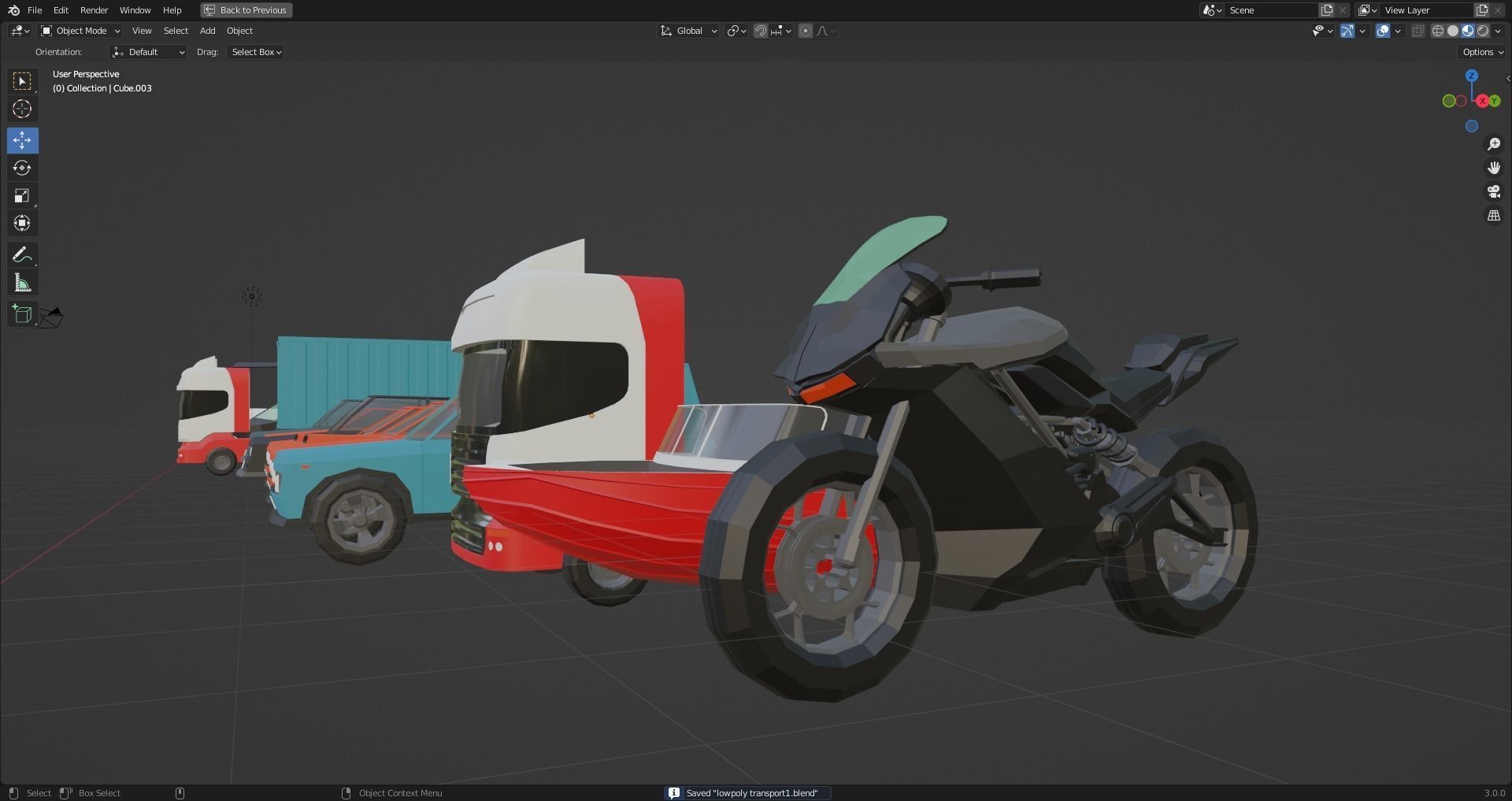 low poly vehicles asset pack  Low-poly 3D model_2