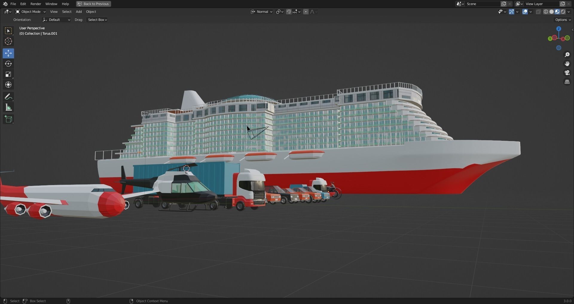 low poly vehicles asset pack  Low-poly 3D model_1