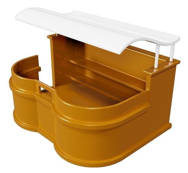 Spectacular Stall Low-poly 3D model_1