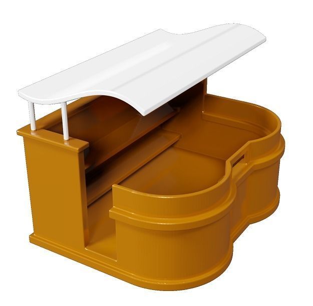 Spectacular Stall Low-poly 3D model_2