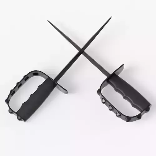 M1917 Trench Knife dark finish Low-poly 3D model