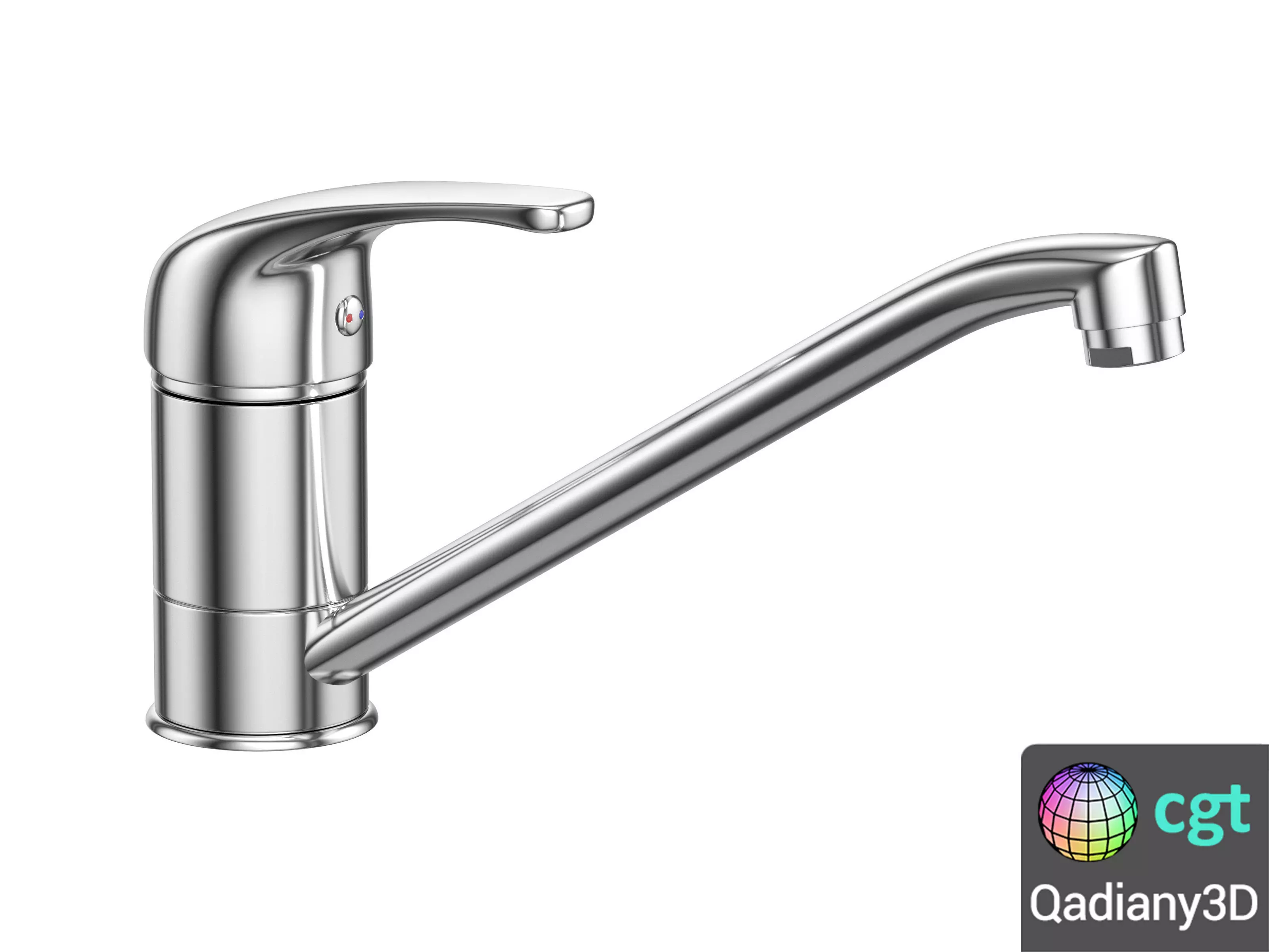 NERO Classic Sink Mixer Chorome 3D model