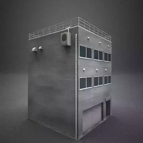 Japan building 12 model in Lightwave 3D